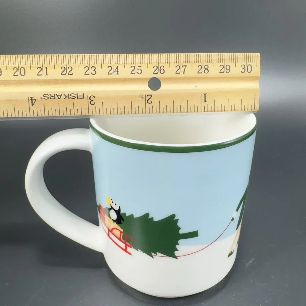 Williams Sonoma Christmas Elf Coffee Mug Cup Ceramic New With Stickers‎ Holiday